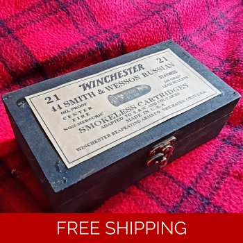 Winchester .44 Russian  Ebony Style Ammo Box